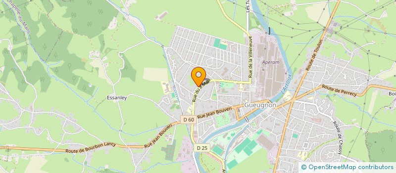 localisation de l'entreprise VOYAGE DANS LE TEMPS  GUEUGNON