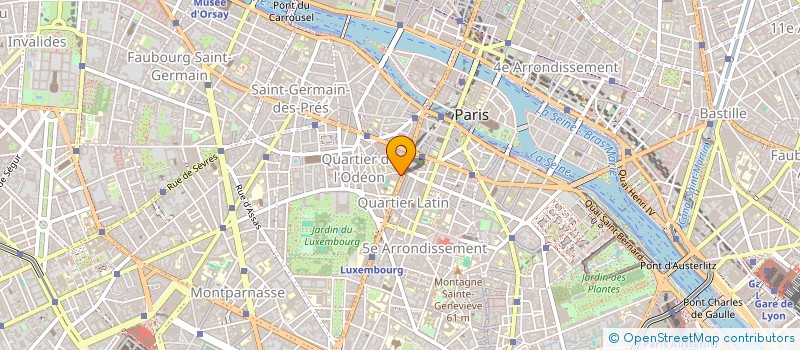 localisation de l'entreprise VOYAGE DE L'IMAGE à PARIS