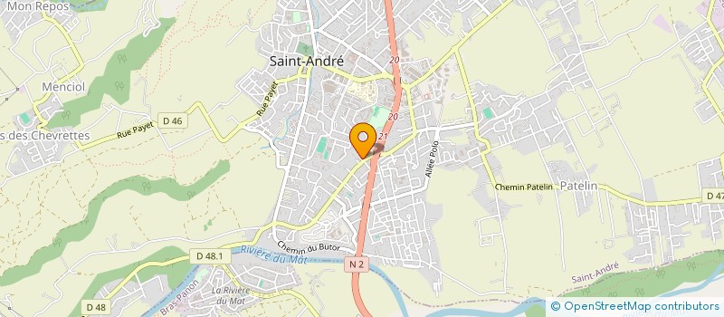 localisation de l'entreprise VOYAGE DES SENS à SAINT-ANDRE