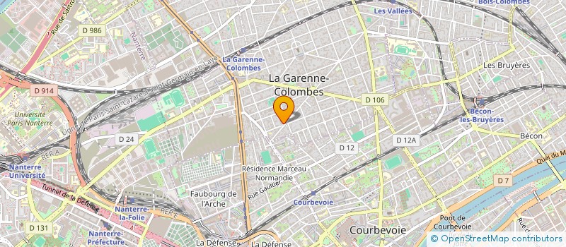 localisation de l'entreprise VOYAGE DIGITAL à LA GARENNE-COLOMBES