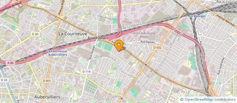 localisation de l'entreprise VOYAGE EXPRESS à LA COURNEUVE