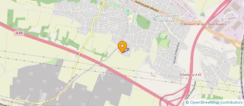 localisation de l'entreprise VOYAGE FACILE EN FAMILLE  SAINT-LAURENT-DE-MURE