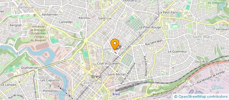 localisation de l'entreprise VOYAGE HANDICAP ET PARTAGE à BREST