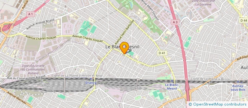 localisation de l'entreprise VOYAGE M LANGRAND à LE BLANC-MESNIL