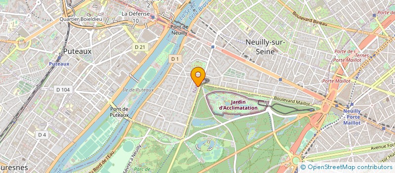 localisation de l'entreprise VOYAGE PARTNER à NEUILLY-SUR-SEINE