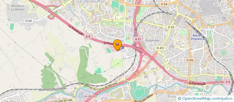 localisation de l'entreprise VOYAGE PRIVE à AIX-EN-PROVENCE