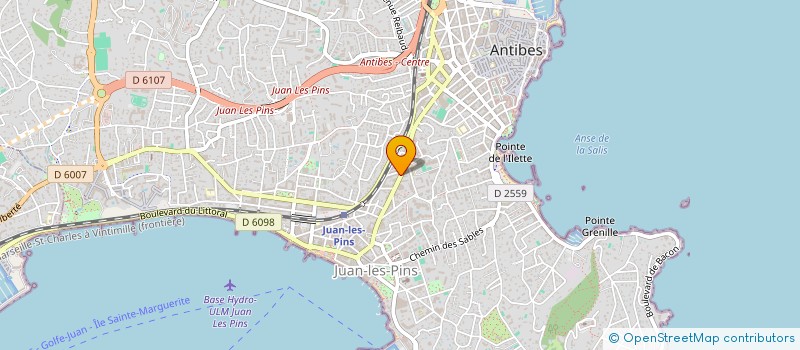 localisation de l'entreprise VOYAGE SERVICE  ANTIBES