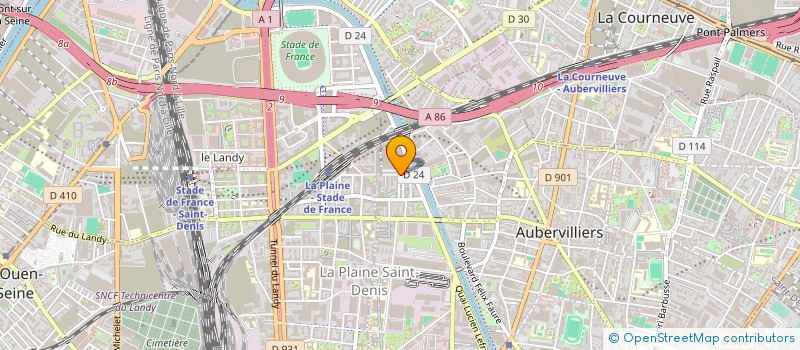 localisation de l'entreprise VOYAGE SPORT PASSION à AUBERVILLIERS