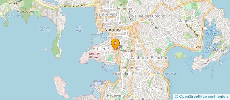 localisation de l'entreprise VOYAGE TROPICAL à NOUMEA