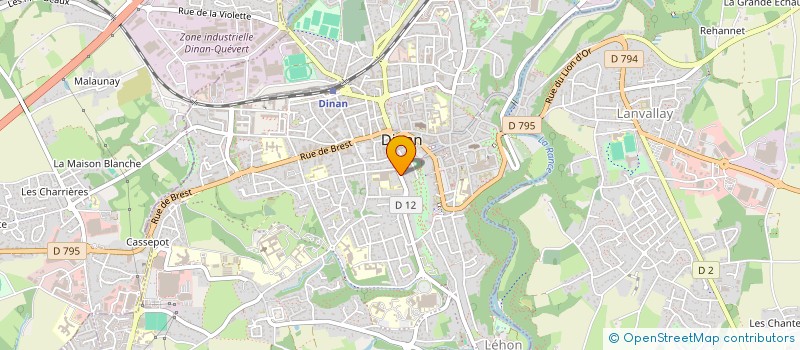 localisation de l'entreprise VOYAGEOS à DINAN