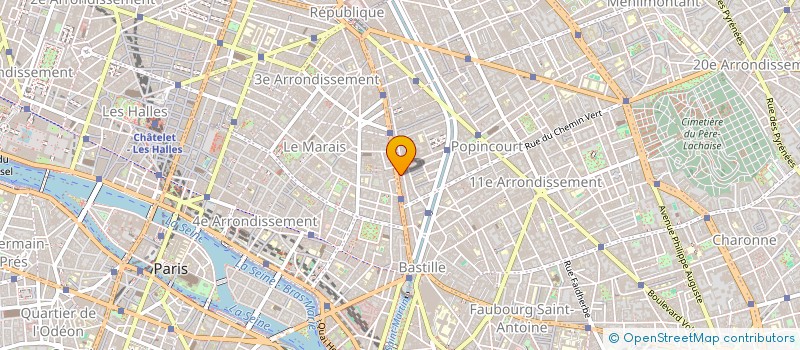 localisation de l'entreprise VOYAGES 18-35  PARIS