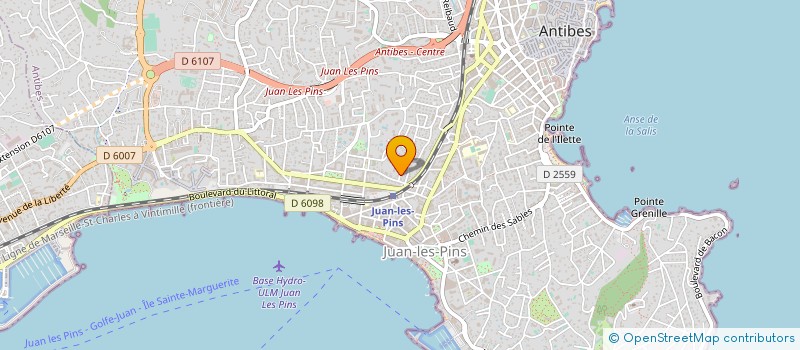 localisation de l'entreprise VOYAGES 2000 à ANTIBES