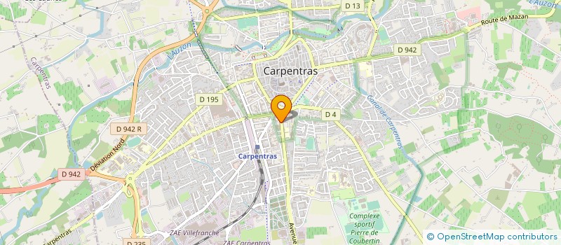 localisation de l'entreprise VOYAGES ARNAUD CARPENTRAS  CARPENTRAS