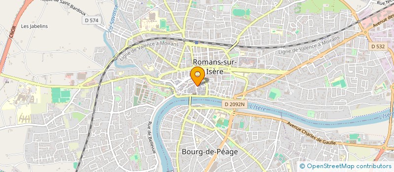 localisation de l'entreprise VOYAGES AUTOUR DE LA TERRE à ROMANS-SUR-ISERE