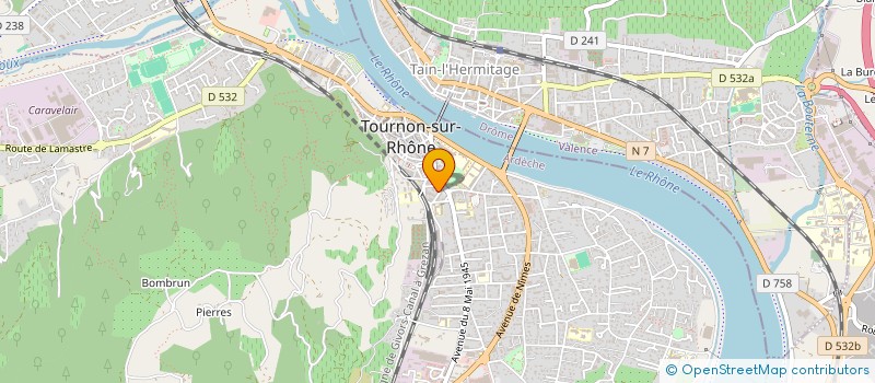 localisation de l'entreprise VOYAGES CHABANNES à TOURNON SUR RHONE