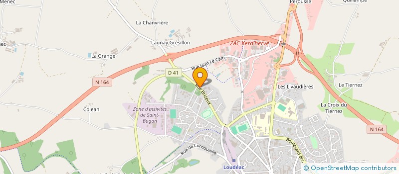 localisation de l'entreprise VOYAGES COLLIER à LOUDEAC