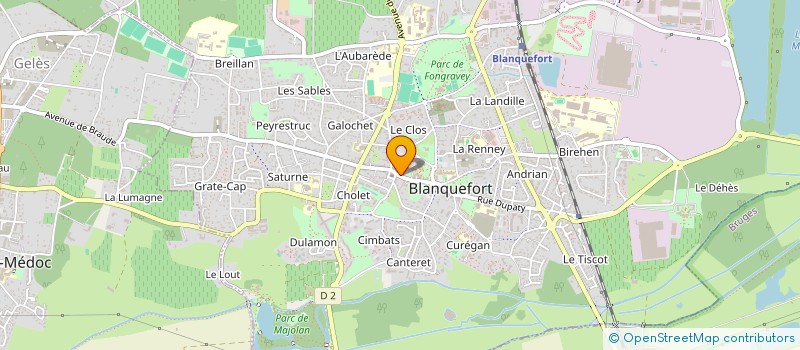 localisation de l'entreprise VOYAGES COTE D ARGENT à BLANQUEFORT