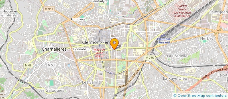 localisation de l'entreprise VOYAGES COUDERT à CLERMONT FERRAND
