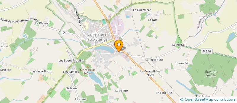 localisation de l'entreprise VOYAGES COUPRIS à LA FERRIERE-AUX-ETANGS