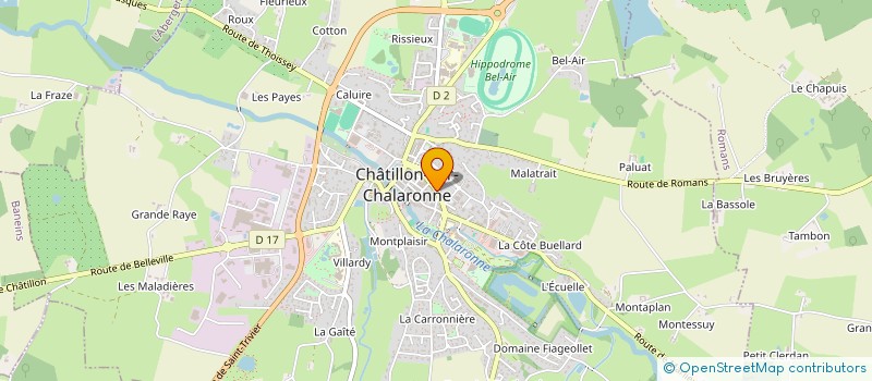 localisation de l'entreprise VOYAGES COURRIERS DES DOMBES à CHATILLON-SUR-CHALARONNE