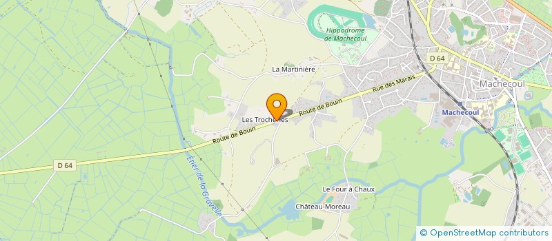 localisation de l'entreprise VOYAGES DE LA BAIE à MACHECOUL-SAINT-MEME