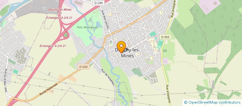 localisation de l'entreprise VOYAGES DETENTES FAMILIALES à DOUCHY-LES-MINES