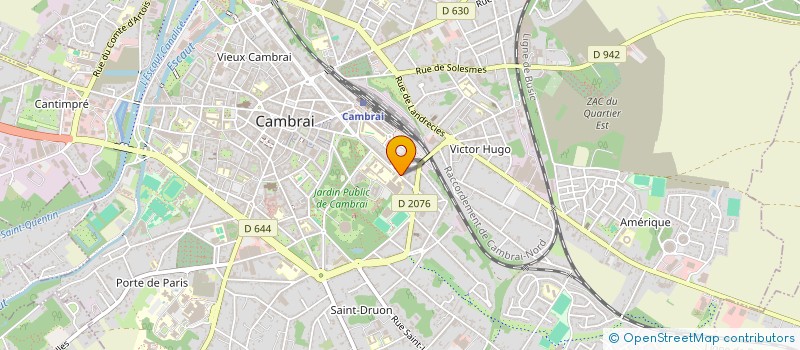 localisation de l'entreprise VOYAGES DUPAS ET LEBEDA à CAMBRAI