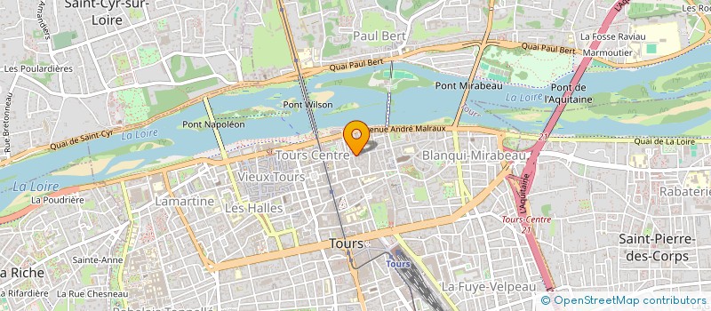 localisation de l'entreprise VOYAGES ECHANGES AVEC LE CANADA  TOURS