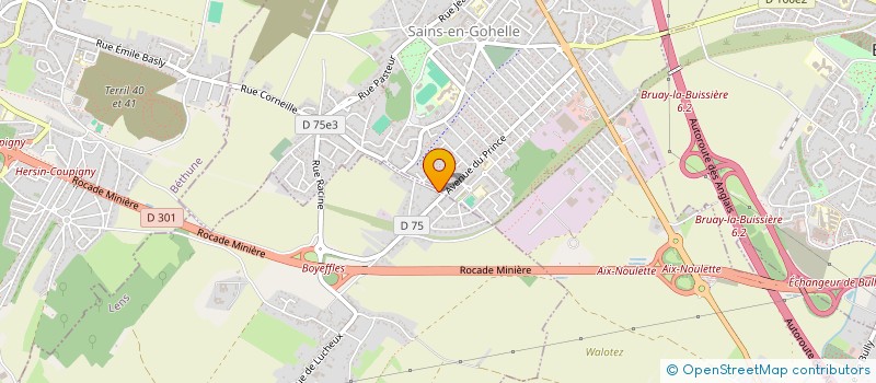 localisation de l'entreprise VOYAGES ELINA  BOUVIGNY-BOYEFFLES