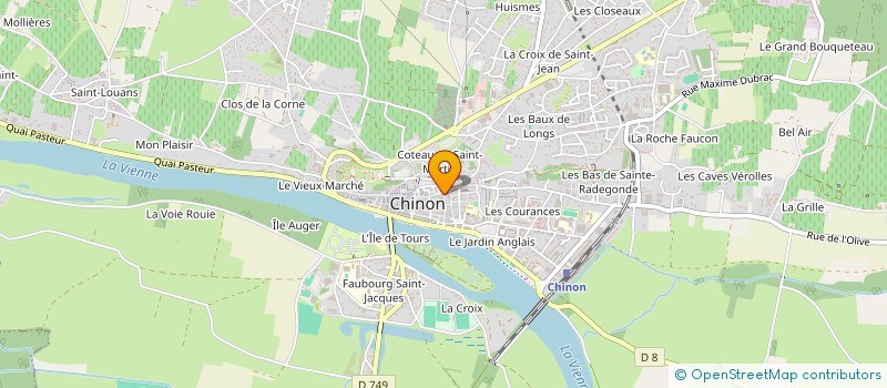 localisation de l'entreprise VOYAGES EN GUITARE  CHINON