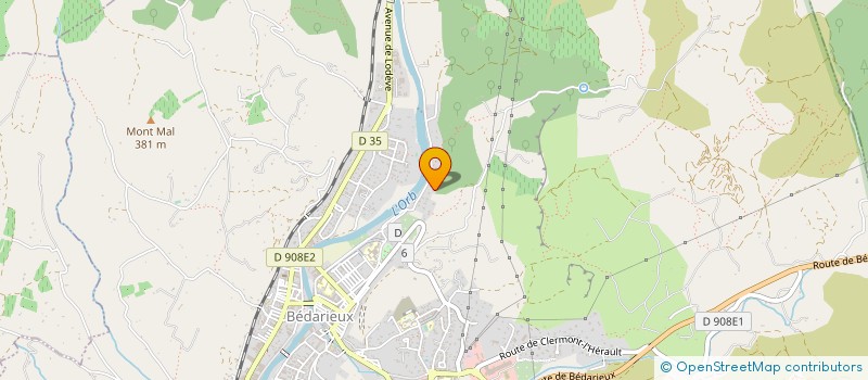 localisation de l'entreprise VOYAGES EN PENICHE  LE FLEUVE AUTREMENT  BEDARIEUX