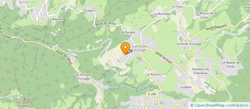 localisation de l'entreprise VOYAGES EN TERRES LOCALES  SAINT MARTIN D'URIAGE