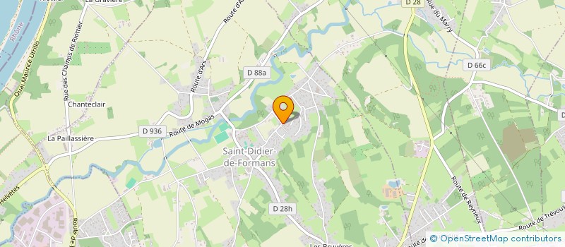 localisation de l'entreprise VOYAGES-EQUITABLES  SAINT-DIDIER-DE-FORMANS