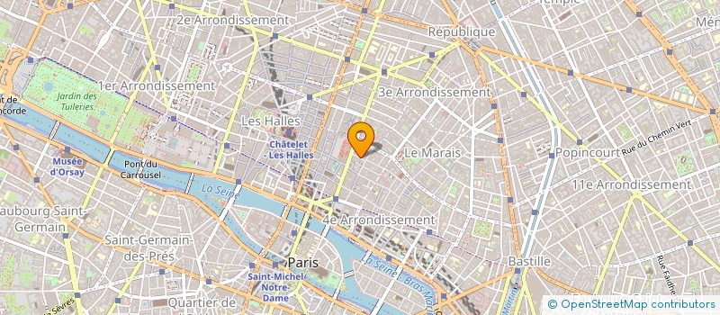 localisation de l'entreprise VOYAGES ET CREATIONS à PARIS