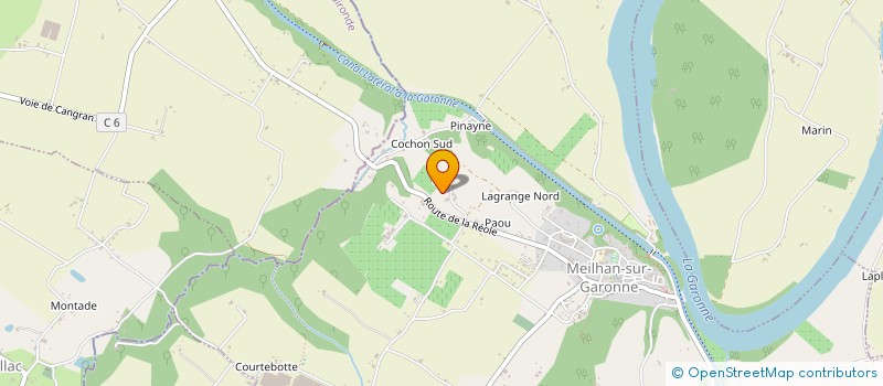 localisation de l'entreprise VOYAGES ET GARAGE LE NADINE à MEILHAN-SUR-GARONNE