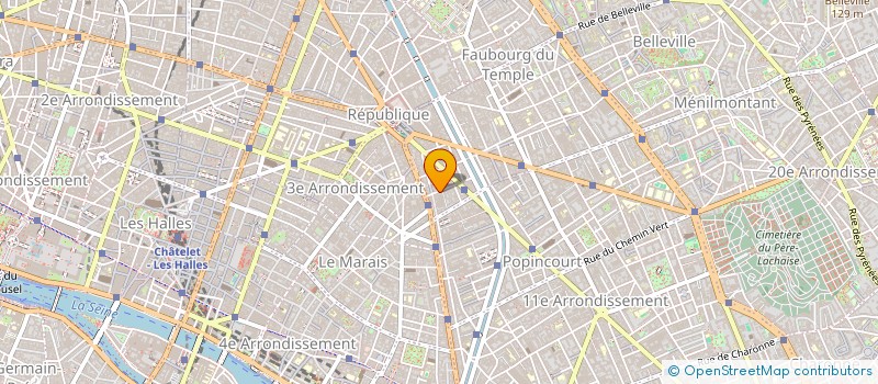 localisation de l'entreprise VOYAGES EUROPA-BUS à PARIS