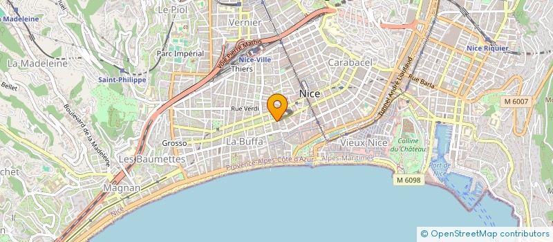 localisation de l'entreprise VOYAGES EVASION à NICE