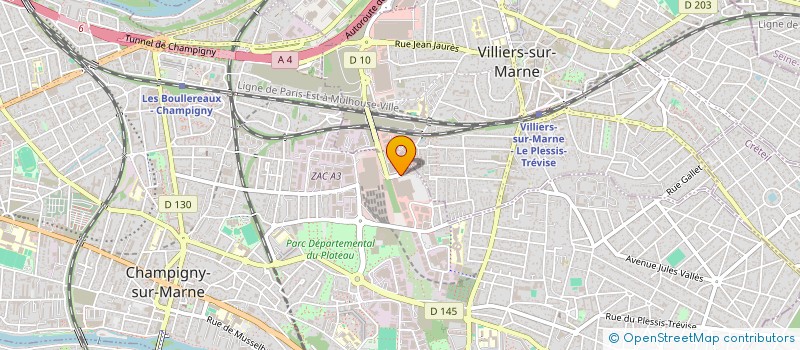 localisation de l'entreprise VOYAGES FOURNY à CHAMPIGNY-SUR-MARNE
