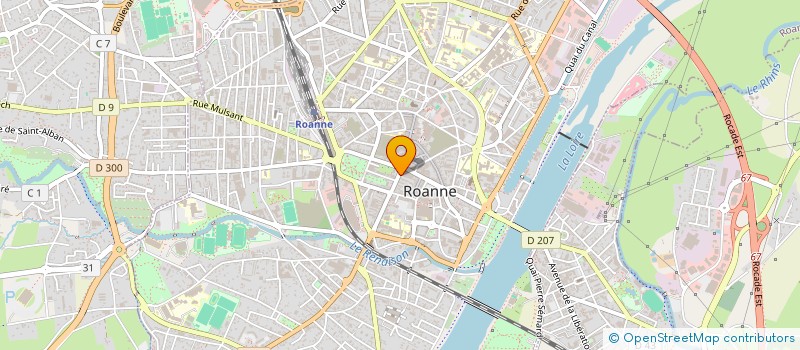 localisation de l'entreprise VOYAGES GILBERT  ROANNE