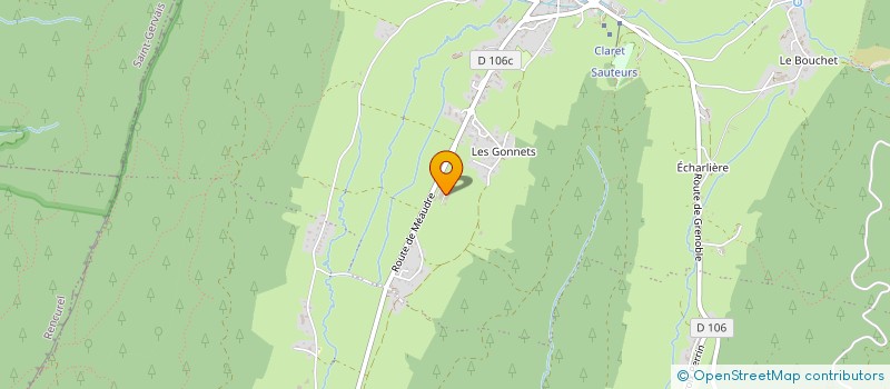 localisation de l'entreprise VOYAGES GOUY à AUTRANS-MEAUDRE EN VERCORS
