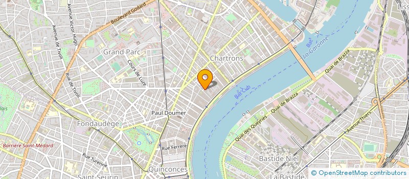 localisation de l'entreprise VOYAGES INTERIEURS à BORDEAUX