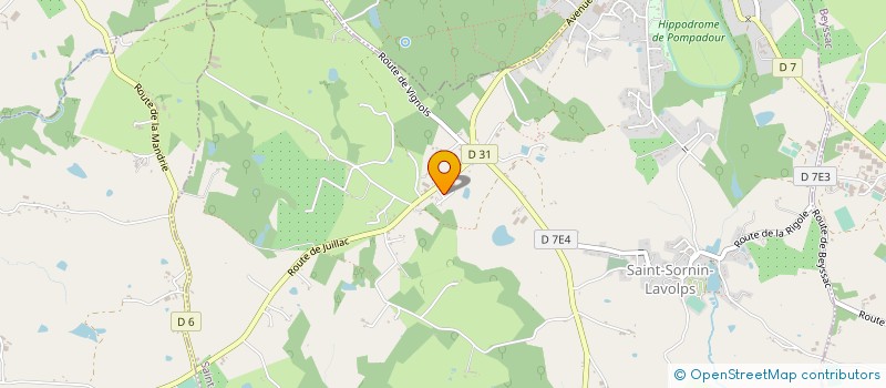 localisation de l'entreprise VOYAGES LIMOUSIN PERIGORD  SAINT-SORNIN-LAVOLPS