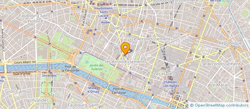 localisation de l'entreprise VOYAGES LOISIRS à PARIS