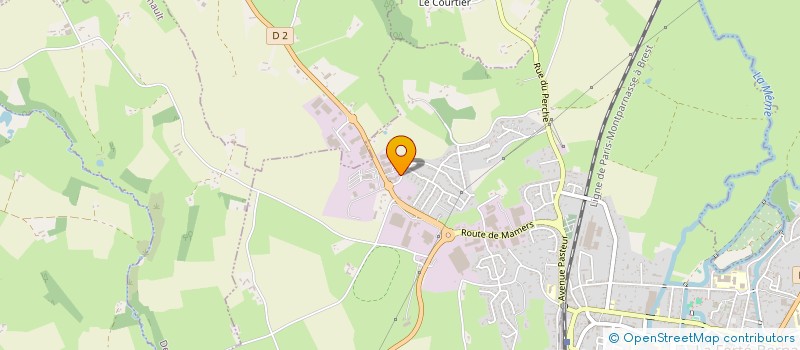 localisation de l'entreprise VOYAGES MAUGER  LA FERTE BERNARD