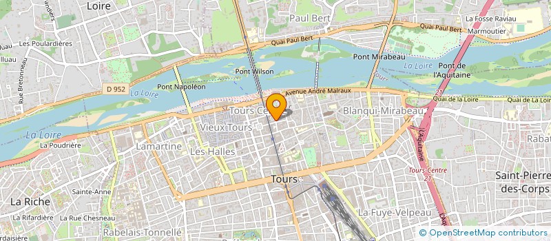 localisation de l'entreprise VOYAGES MONTPARNASSE à TOURS