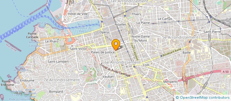 localisation de l'entreprise VOYAGES PARADIS à MARSEILLE