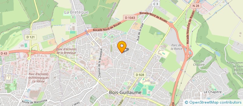 localisation de l'entreprise VOYAGES & PARTAGES à BOIS GUILLAUME