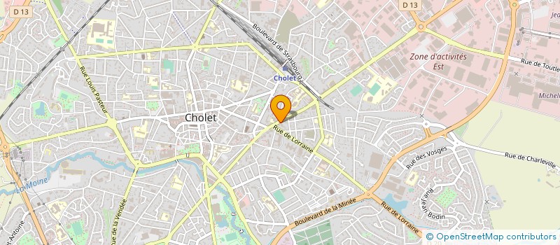 localisation de l'entreprise VOYAGES RICHOU à CHOLET