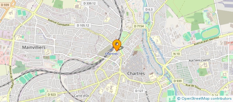 localisation de l'entreprise VOYAGES SANS FRONTIERES à CHARTRES