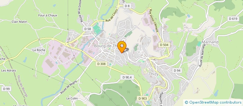 localisation de l'entreprise VOYAGES - SHAZAM à THIZY-LES-BOURGS